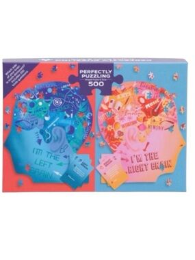 Talking Tables Double Sided Brain Trivia 500 pc. Jigsaw Puzzle (NWT)